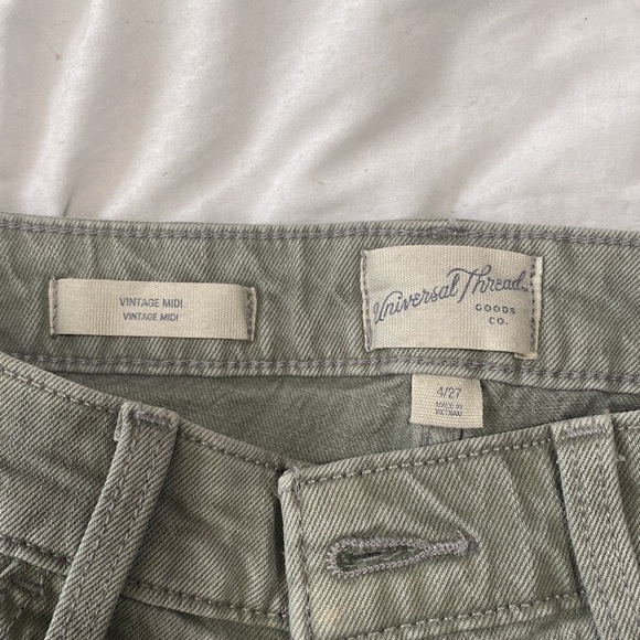 army green jean shorts - Picture 3 of 5